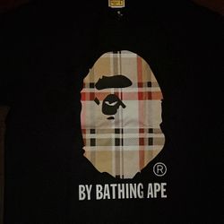 Large Black Burberry Shirt 