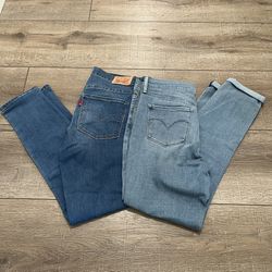 Levi’s 311 Shaping Skinny Jeans Women’s Sz 30” Set Of 2  Mid Rise Jeans 