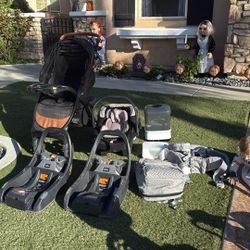 Stroller , Car Seat , Base For Seat , Diaper Bag And Baby Carrier 
