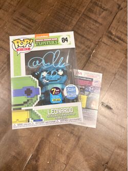 Funko Pop! 8-Bit TMNT 7 BAP Exclusive Limited Signed Pop #04