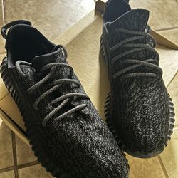 Size 9.5 - adidas Yeezy Boost (contact info removed) Pirate Black