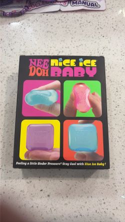 🔥NeeDoh Nice ICE Baby 4 pack, Set of 4 Nee Doh Mini Nice Cube BRAND NEW SEALED