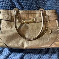 Coach Metallic Gold Handbag 