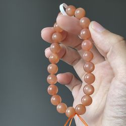 Crystal Bracelet - orange labradorite (peach Moonstone)
