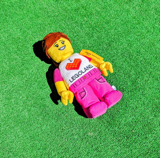 Lego Exclusive "I Love Legoland" 13in Plush Minifigure Girl Doll Toy Friends NWT