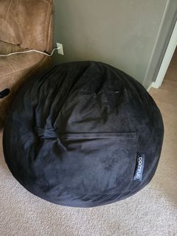 Like New 4ft ANUWAA Bean Bag Chair - Black