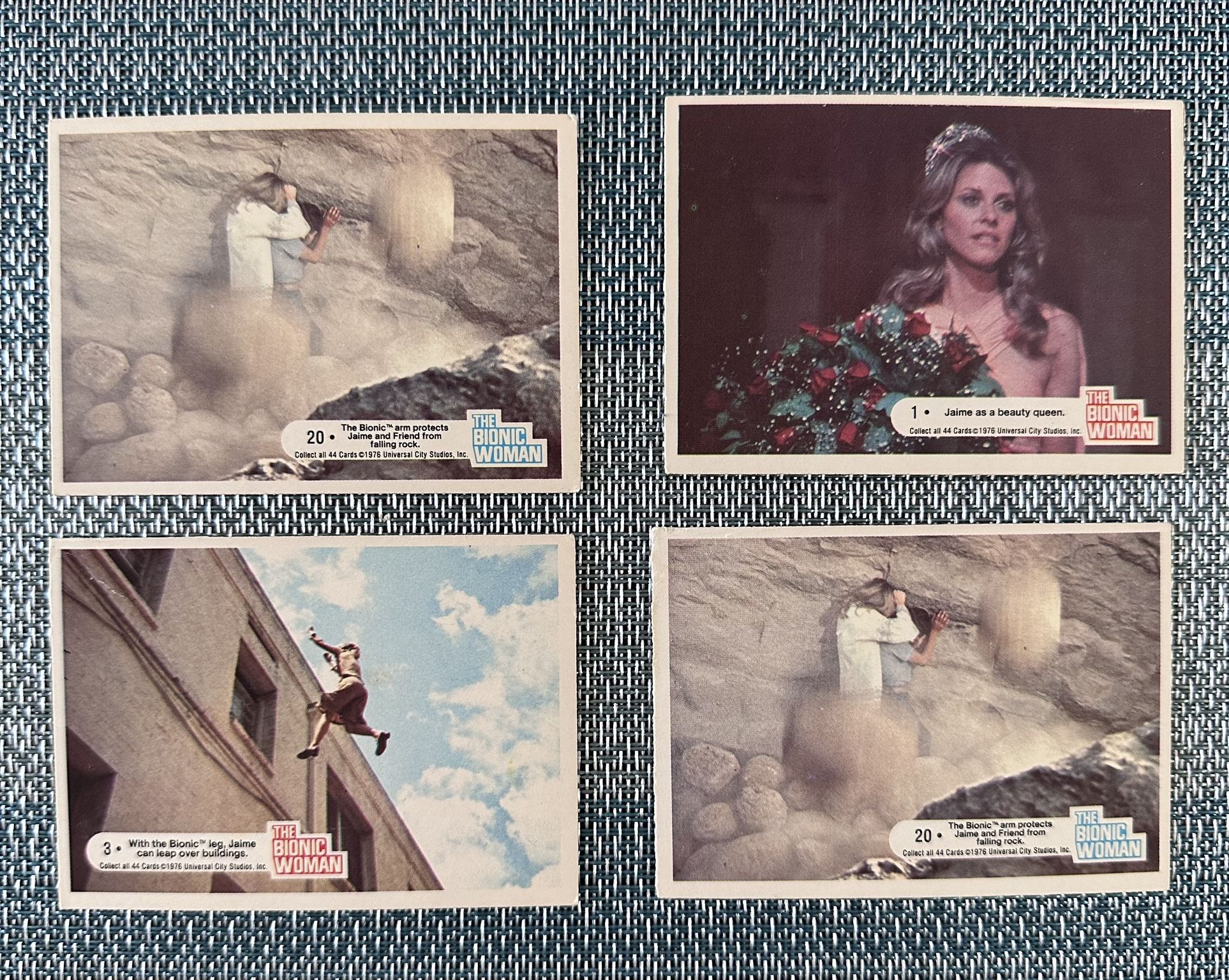 1976 Bionic Woman Trading Cards