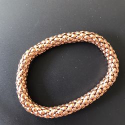 Rose gold color snakeskin pattern Bracelet