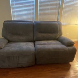Gray Double Recliner 