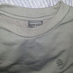 Womans Small Grey Penshoppe Relaxed Fit T Shirt, Polyester Katum