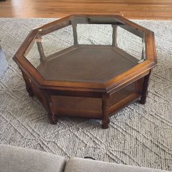 Glass Top Coffee Table 