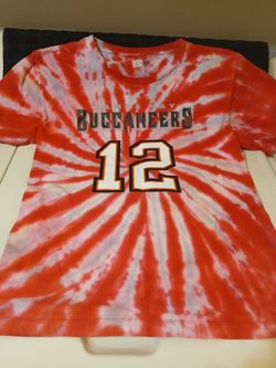 Tampa Bay buccaneers Tom Brady tie-dye shirt youth size 14/16