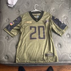 Detroit Lions Barry Sanders On Field Jersey