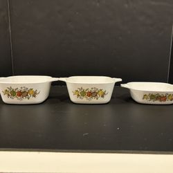 VTG CorningWare Spice Of Life Small Casserole Dish 