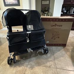 TODAY’S SPECIAL!!! $85: Double Pet Stroller, Foldable Stroller for 2 Dogs &Cats, Two-Seater Carrier