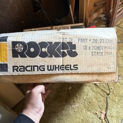 Original Rocket Racing Wheel With Matching Hubcaps