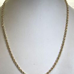 14K Yellow Gold Twisted Rope Chain