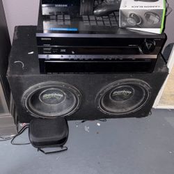 boston subwoofers speakers set