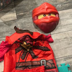 Red Ninjago Halloween Costume Size Small 