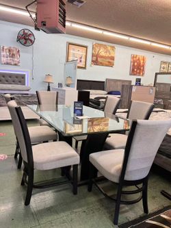 🚚Hot Deal🚚Brand New 7pc Dining Set $1099, Finance Available, Delivery Available.