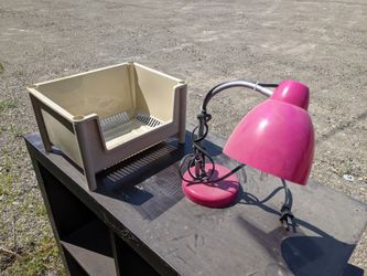 Desk Lamp And Storage Bin