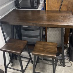 Small Table Two Stools 
