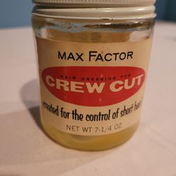 Vintage Rare Max Factor Hair Dressing Jar