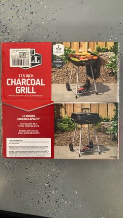 Charcoal Grill 17.5” New In Box