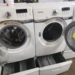 👌💯SAMSUNG SET STEAM WASHER AND ELECTRIC DRYER WITH WARRANTY 💯 
