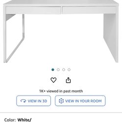 WHITE IKEA DESK 