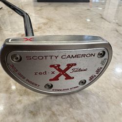 TITLEIST PUTTER LEFT-HANDED SCOTTY CAMERON RED X 35 INCH