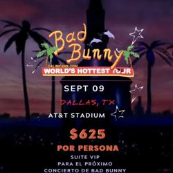 Bad Bunny Suite Tickets Boletos 