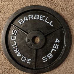45lb barbell plate