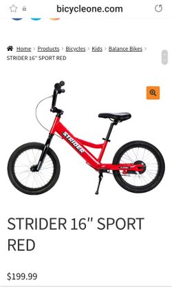 Strider 16 Sport Balance Bike Brand New for Sale in Humble TX
