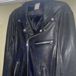 Baldwin 100% Leather Biker Jacket 