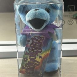 GRATEFUL DEAD " DAYDREAM " BEANIE BABY 7" TALL MADE  LIQUID BLUE (NEW) WITH CASE