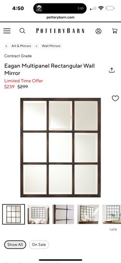 Eagan Multipanel Rectangular Wall Mirror