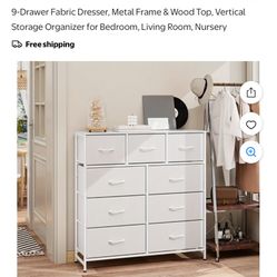 9 Piece Drawer Set In White