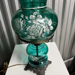 Vintage Blue And Red Light Lamp