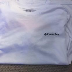 Columbia Long Sleeve White Graphic Tee