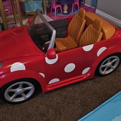 Minnie Mouse 18" Doll Car