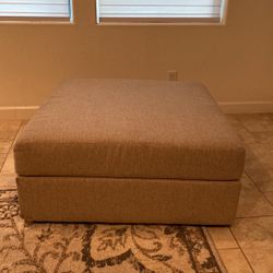 Large Beige Ottoman 