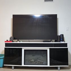 Tv Stand With Fireplace (Bluetooth)