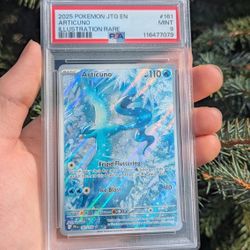 Pokemon Cards 2025 POKEMON ENGLISH -JOURNEY TOGETHER ILLUSTRATION RARE #161 ARTICUNO PSA 9 MINT