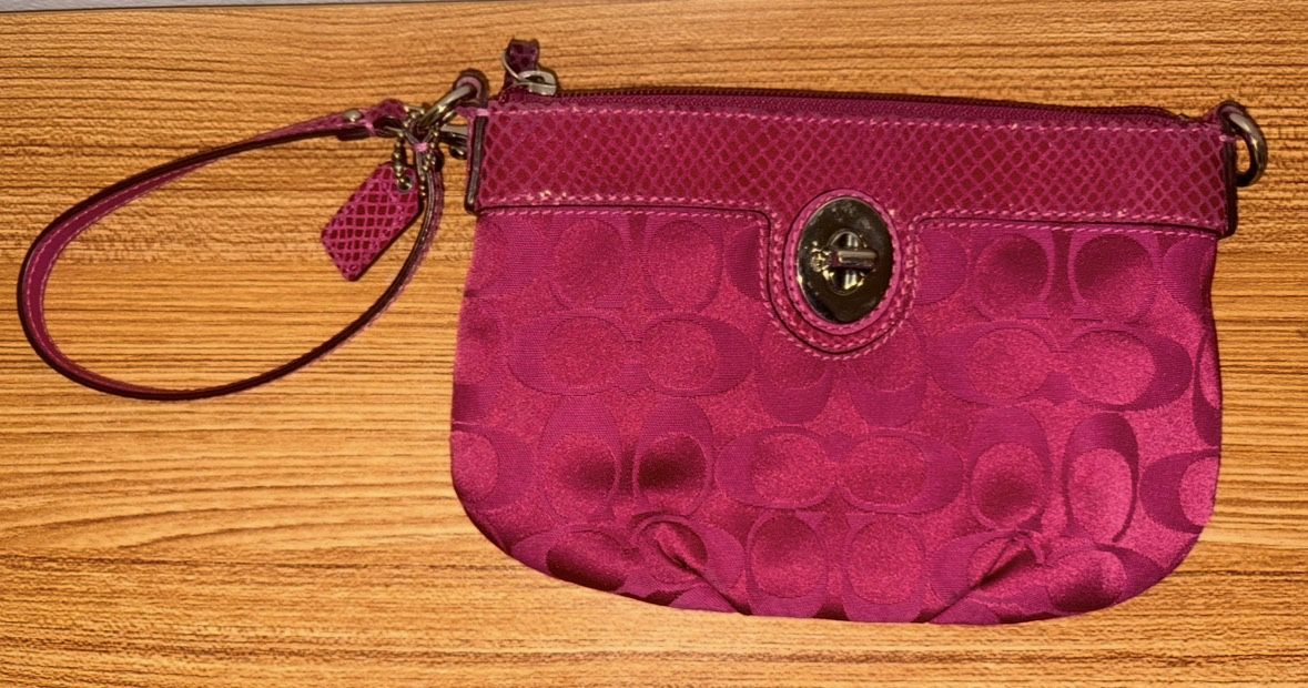 Vintage Coach Wristlet