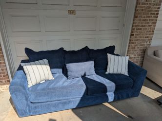 Navy blue couch