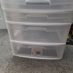 4 Drawer Plastic Storage