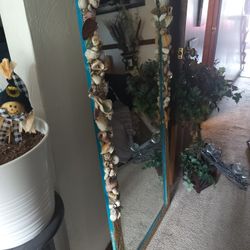 Long Very Heavy Mirror With Shell Decor