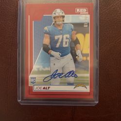 2024 Panini Zenith Joe Alt Rookie Auto Red Zone /49