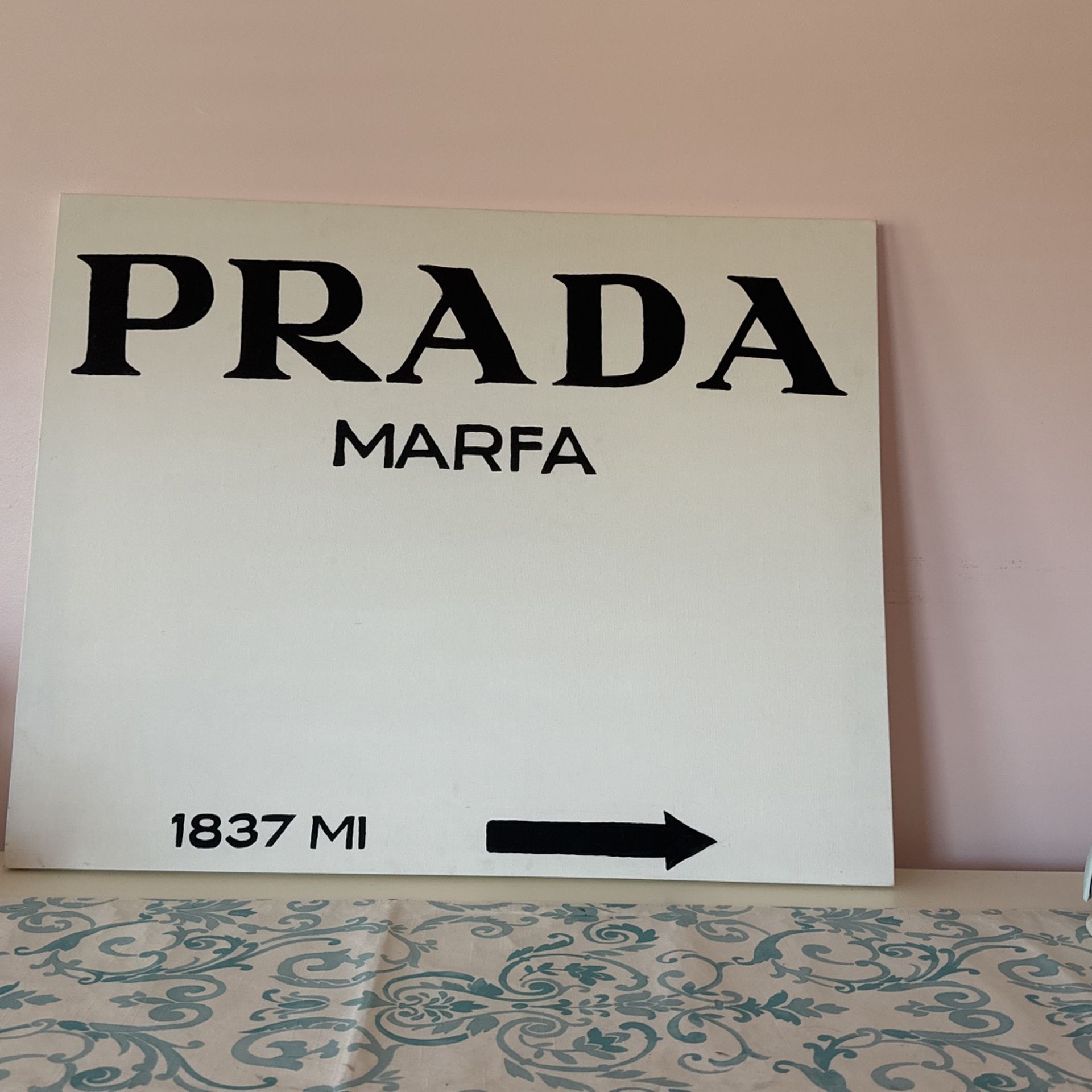 Prada Marfa On Canvas